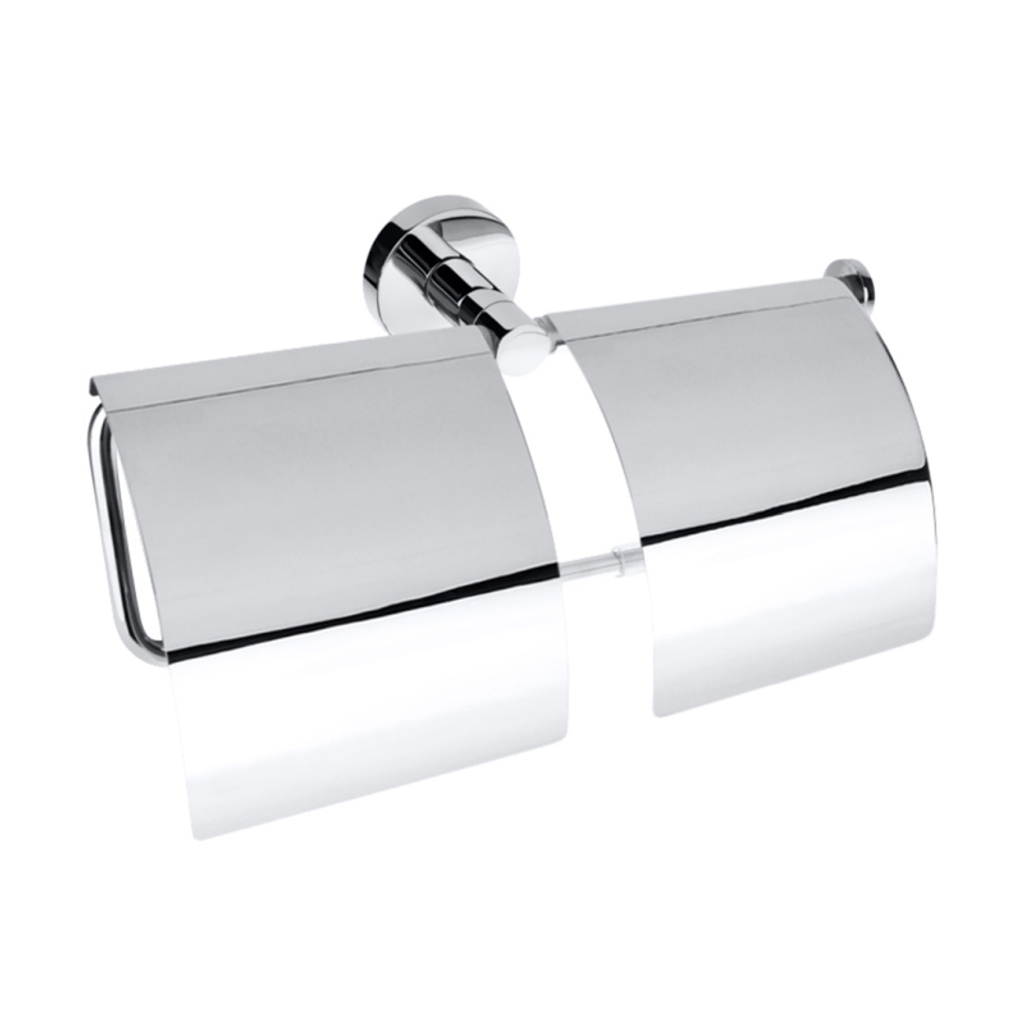 Toilettenpapierhalter Aus Edelstahl – Mit Ablage Für 2 Rollen, Silber, Ohne Bohren